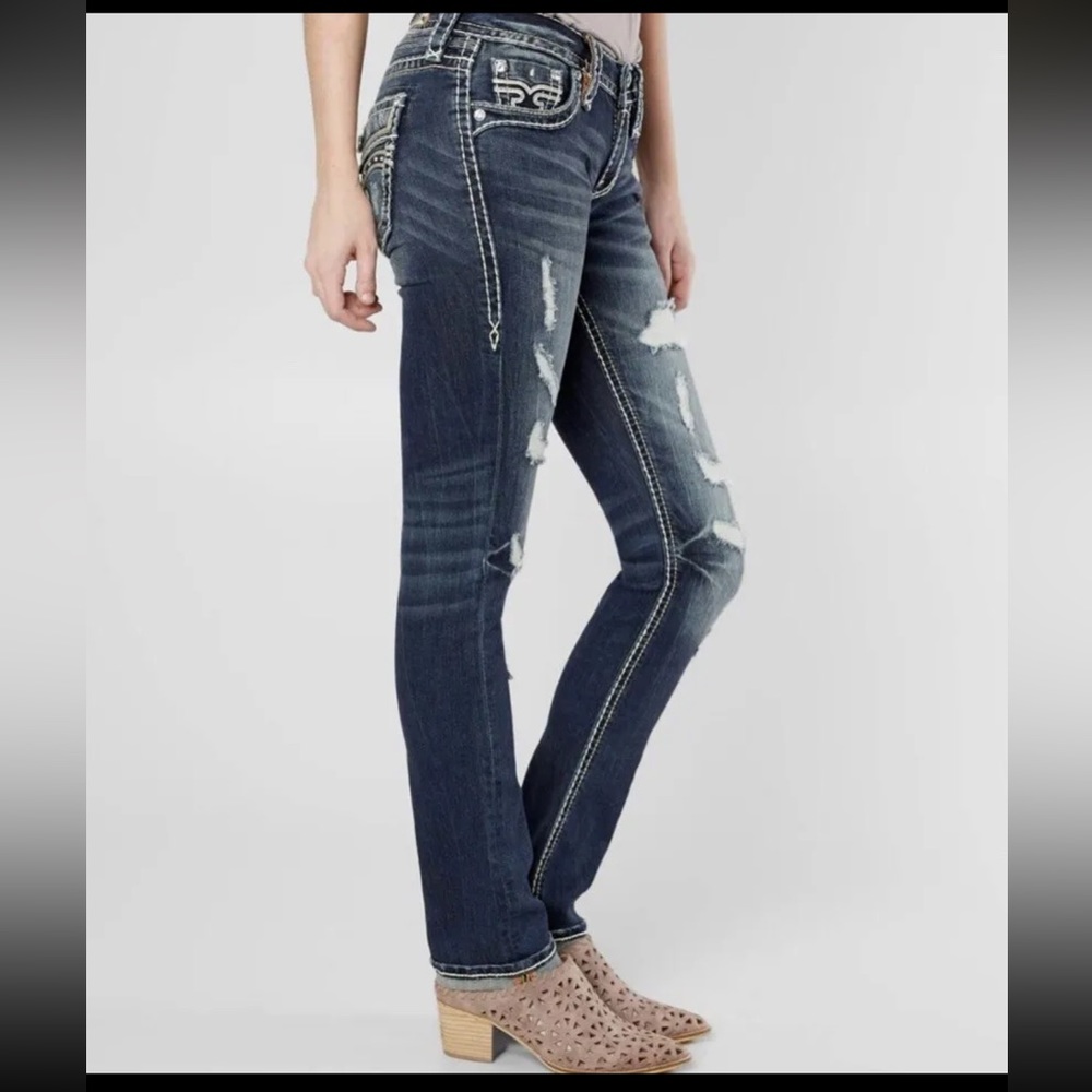 Rock Revival Priya Straight Leg Womens Jeans Size 27 NWT - Picture 14 of 14